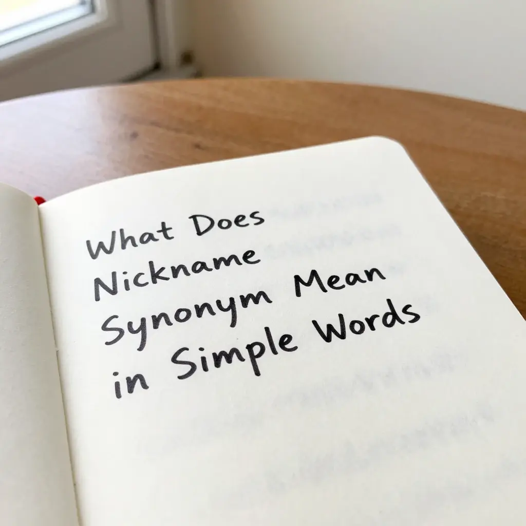 nickname synonym